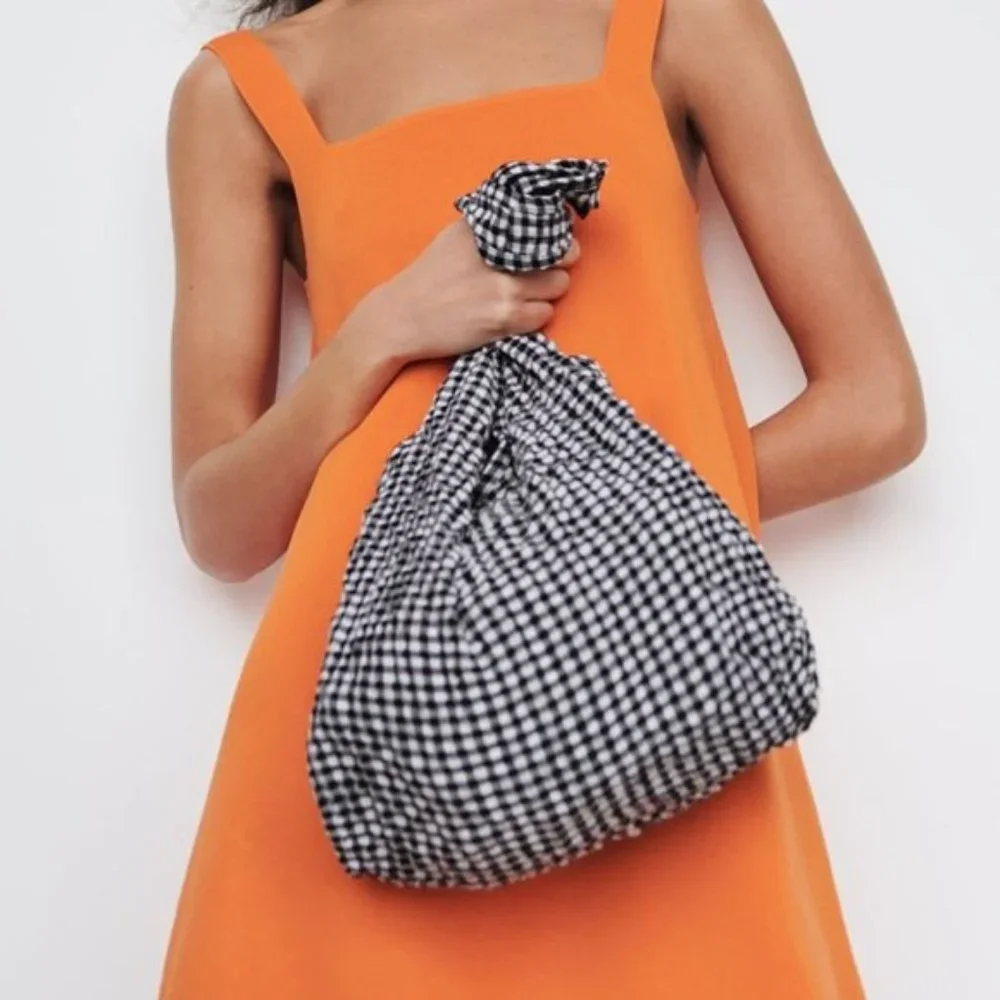 ZARA Gingham Bag - Picture 3 of 9